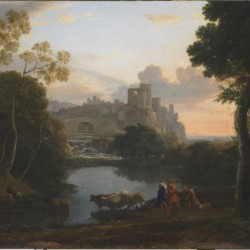 View of Tivoli at Sunset